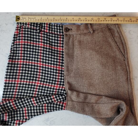 ROWING BLAZERS x TARGET Mixed Print Houndstooth Herringbone Pants Men's Size 32 - Picture 6 of 9